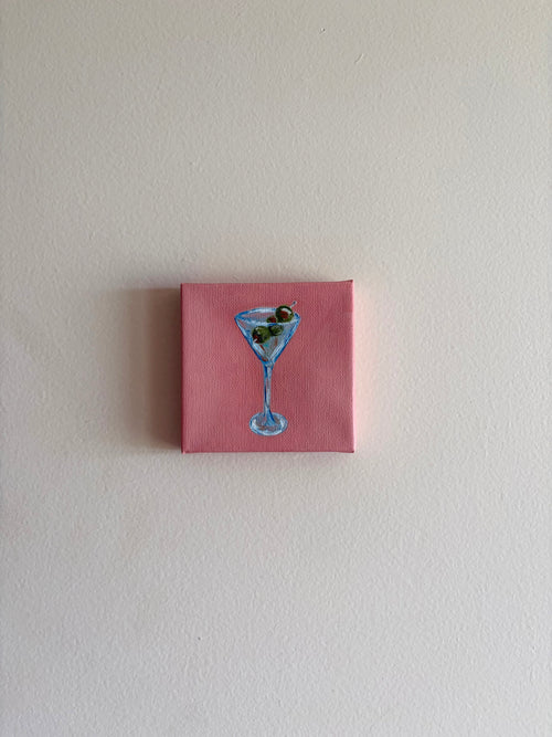 hand-painted original oil painting on canvas 4x4 inch