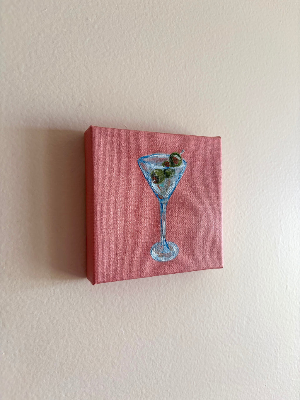 hand-painted original oil painting on canvas 4x4 inch